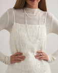 Vestido corto Frost Feather