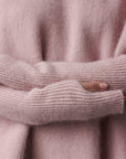Jupe en maille Nuage rose
