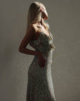 Abendkleid mit Pailletten