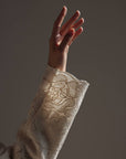 Robe courte sans manches en dentelle