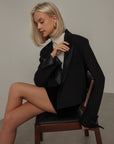 Blazer corto nero