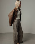 Hose mit weitem Bein im Leopardenprint
