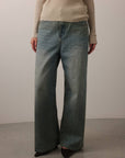Beiger Rippstrickpullover
