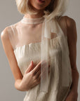Asymmetrical Cream Dress