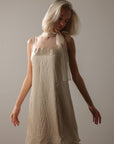Asymmetrical Cream Dress