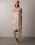 Asymmetrical Cream Dress