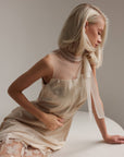 Asymmetrical Cream Dress