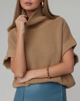 Jupe en simili-cuir bleu canard