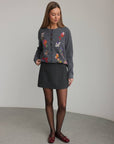 Minifalda gris marengo