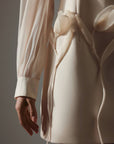 Transparentes Kleid Floral Elegance