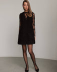 Robe sophistiquée en dentelle noire