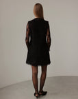 Robe sophistiquée en dentelle noire