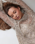Blouse scintillante à sequins