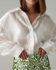 Green Sequin Mini Skirt