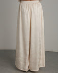 Palazzohose aus Jacquard-Seide