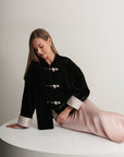 Noir Silk Charm Jacket