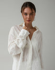 Oversized Linen Blouse