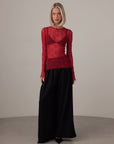 Spitzentop Scarlet Veil