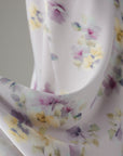 Slip dress drappeggiato a fiori