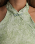 Green Halter Dress