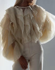 Elegant Ruffled Blouse - Maelle Paris