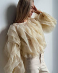 Elegant Ruffled Blouse - Maelle Paris