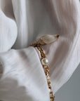 Elegant White Blouse with Lace Details - Maelle Paris
