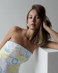Multicolor Strapless Top