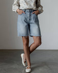 Baumwollbluse mit Blumenmuster