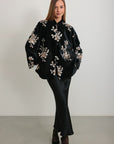 Jupe en satin noir