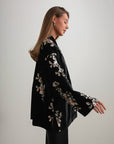 Jupe en satin noir