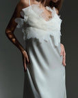Elegant Chic White Midi Dress - Maelle Paris