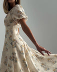 Floral Midi Dress - Maelle Paris