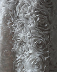 Elegant Floral Textured Mini Dress - Maelle Paris