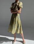 Elegant Floral Midi Suit - Maelle Paris