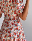 Vintage Floral Print Dress - Maelle Paris