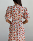 Vintage Floral Print Dress - Maelle Paris