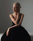 Elegant Black Evening Gown - Maelle Paris