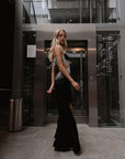Stunning Black Evening Dress - Maelle Paris