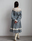 Vintage-Style Floral Dress - Maelle Paris