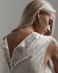 Elegantes weißes Maxikleid