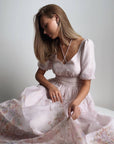 Elegantes Midikleid mit Blumendruck