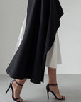 Vestido asimétrico negro