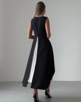 Vestido asimétrico negro
