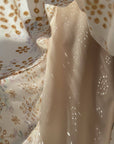 Robe midi fleurie façon corset