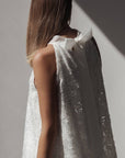 Mini-robe col licou ornée de sequins