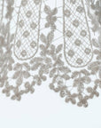 Robe vintage bleu pastel à col en dentelle