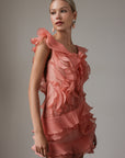 Coral Bloom Dress