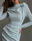 Abito con fiocco Mint Whisper