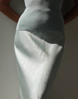 Marble Satin Skirt